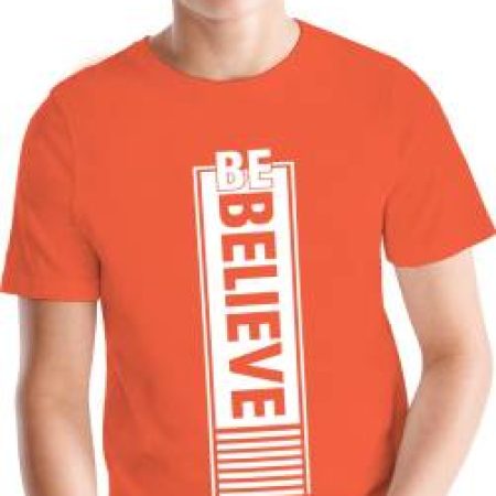 BLIVE Boys Typography Cotton Blend T Shirt