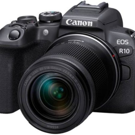 Canon EOS R10 Mirrorless Camera Body with RF-S 18 – 150 mm f/3.5 – 6.3 IS STM Lens Kit