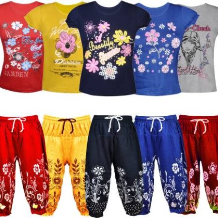 Fashionate World Kids Nightwear Girls Printed Cotton Blend