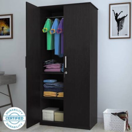 Flipkart Perfect Homes Julian Engineered Wood 2 Door Wardrobe