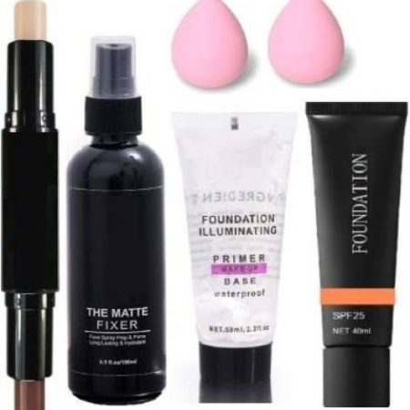 hich REVOLUTIONARY MAKEUP 3D BALM STICK WITH ALL GLAMOROUS GLOW SKIN FACE MAKEUP COMBO