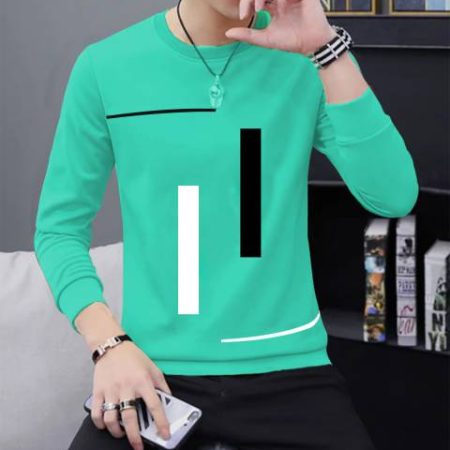 JUGULAR Printed Men Round Neck Light Green T-Shirt