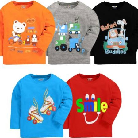 Kuchipoo Boys Printed Cotton Blend T Shirt