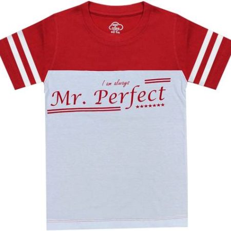 MIST N FOGG Boys Colorblock Cotton Blend T Shirt