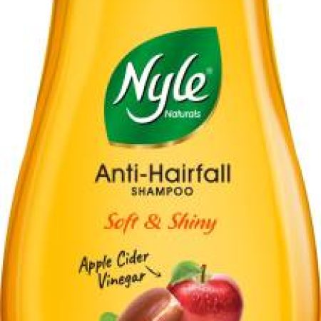 Nyle Naturals Soft & Shiny Anti Hairfall Shampoo With Apple Cider Vinegar & Argan Oil