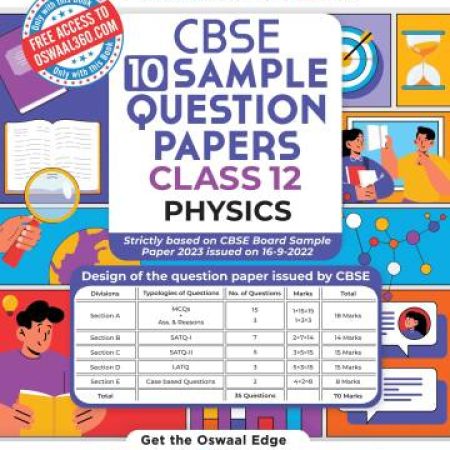 Oswaal Cbse Sample Question Papers Class 12 Physics for 2023 Board Exam