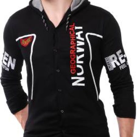 Plus91 Men Graphic Print Casual Black Shirt