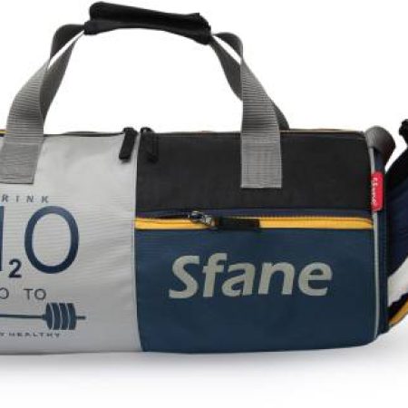 Sfane Men & Women Black Sports Duffel Gym Duffel Bag