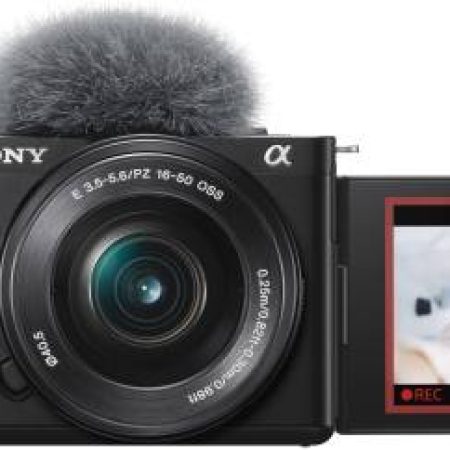 SONY ZV-E10L Mirrorless Camera Body with 1650 mm Power Zoom Lens Vlog Camera